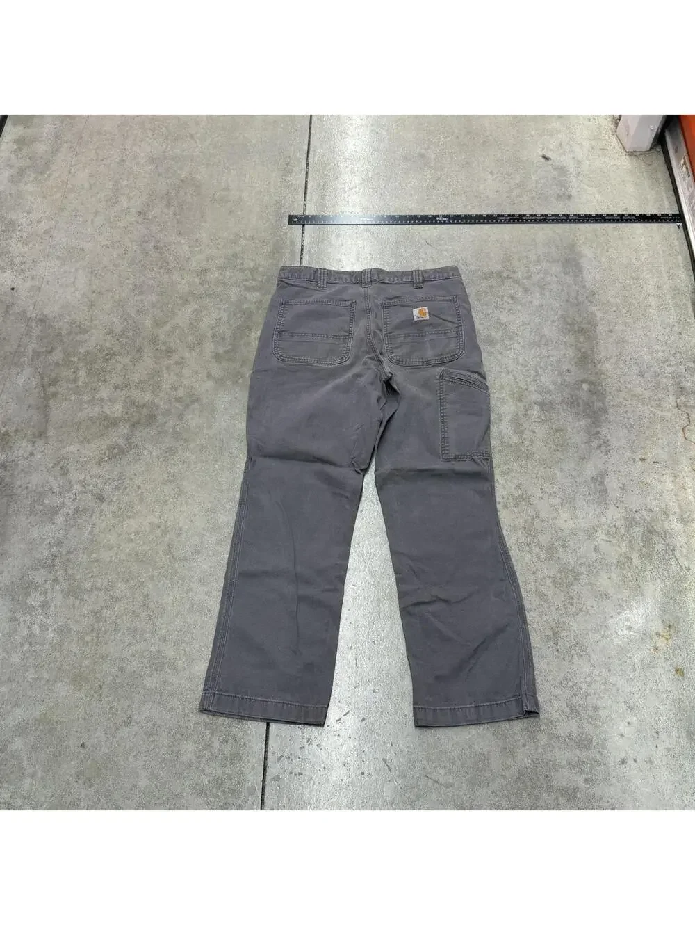 vintage carhartt faded grey relaxed baggy fit cargo pants size 33 x 30